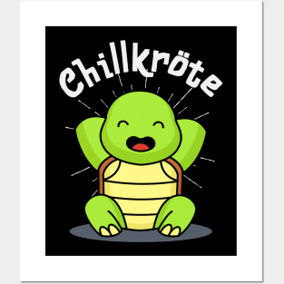 Chillkröte lustige Schildkröte Chillen Relaxen Posters and Art